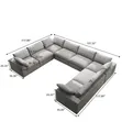 7-Seater U-Shaped Sofas in Any Colour - 3