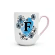 Floral Ceramic Cups - 12 Piece Set - 2