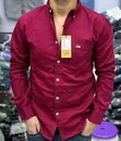 Louis Vuitton Khaki Men's Long Sleeve Shirts - 2