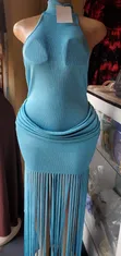 A&D Women's Blue Bodycon Dress - 2