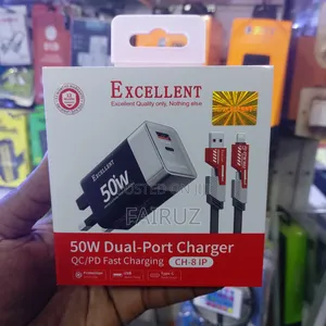 50W Dual Port QC/PD Fast Charger