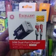 50W Dual Port QC/PD Fast Charger - 1