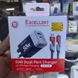 50W Dual Port QC/PD Fast Charger - 2