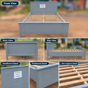 Grey Bed Frame - Queen Size