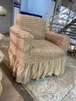 Gini Elastic Chair Cover - One Seater Maroon - 2