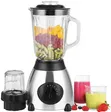 (2in1) Hoffman Stainless Steel Blender with Glass Jar and Grinder - 2