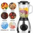 (2in1) Hoffman Stainless Steel Blender with Glass Jar and Grinder - 3