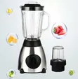 (2in1) Hoffman Stainless Steel Blender with Glass Jar and Grinder - 4