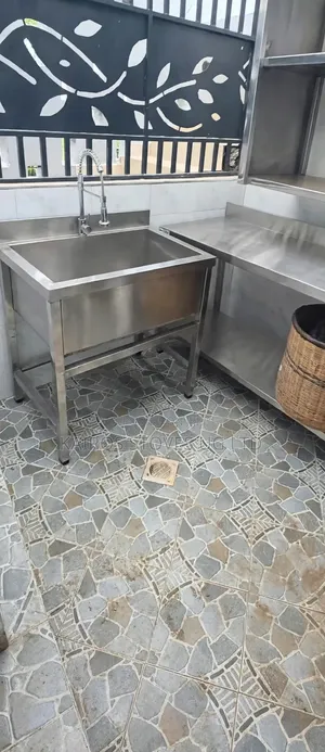 Commercial Stainless Steel Pot Wash Sink with Table
