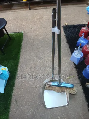 Stainless Steel Broom and Dustpan Set