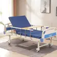 Brand New 1-Crank Manual Hospital Bed with Casters - 2