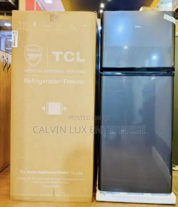 TCL 153 Liter Double Door Fridge - 1