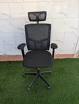Used Headrest Office Chair with Mesh Back - 2