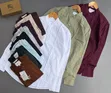 Collarless Long Sleeved Shirts - 3