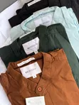 Collarless Long Sleeved Shirts - 4