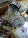 Reusable Glass Water Bottle with Metallic Screw-on Cap (500ml) - 5