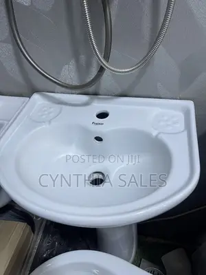 Brand New ACE Wash Hand Basin with Pedestal and Accessories