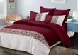 Maroon Six by Six Cotton Bedcover Set - 1