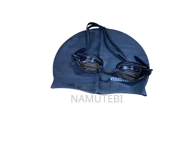 Swimming Cap with Goggles for Adults - 1