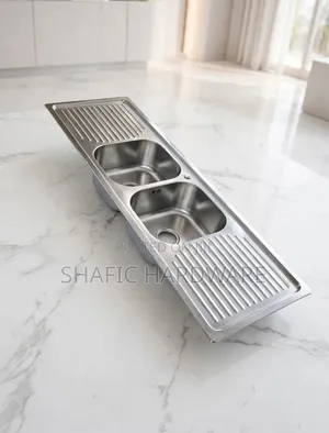 Lingadu Heavy Duty Double Bowl Kitchen Sink with Trap