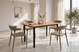 120x60cm Wooden Foldable Dining Table and 4 Chairs Set - 1