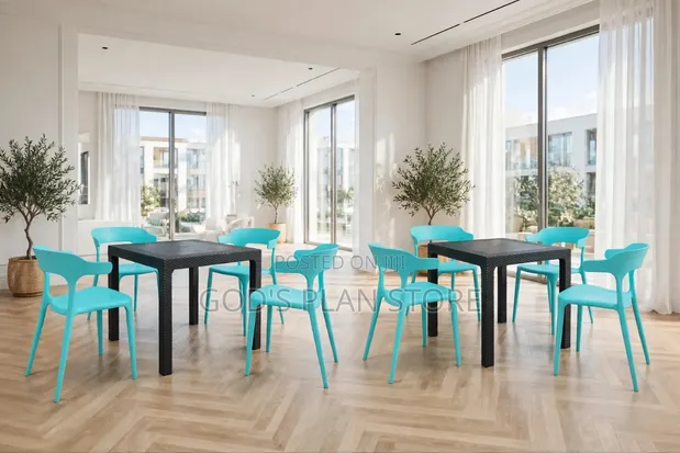 Outdoor Trend Plastic Table and Chairs Set - 1