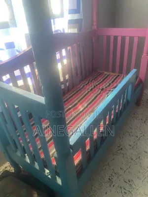 Kids Bed - Pink and Blue