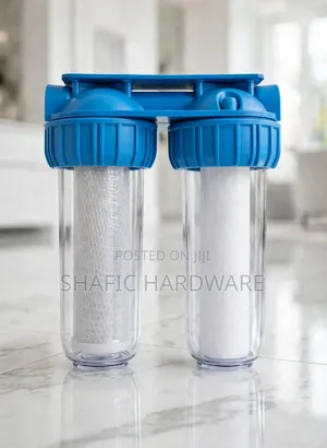 2-Stage Water Filter, 3/4 Inch, Double Cartridge