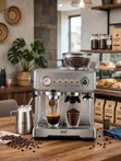 Wilton Espresso Coffee Maker with Built-in Grinder - 1