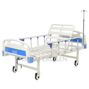 Single Crank Hospital Bed with Casters