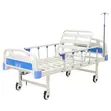 Single Crank Hospital Bed with Casters - 1