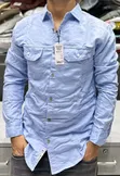 Men's Long Sleeve Denim Shirts - 3