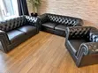 Brand New 5-Seater Pure Leather Chesterfield Sofas - 4