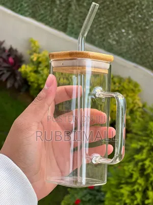 Transparent Square Glass Mug