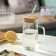 Transparent Square Glass Mug - 2